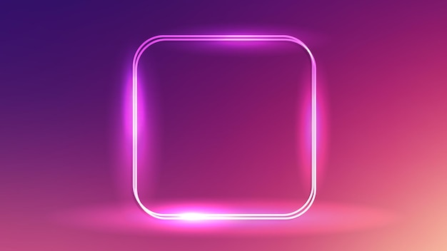 doppia cornice al neon con effetti luccicanti