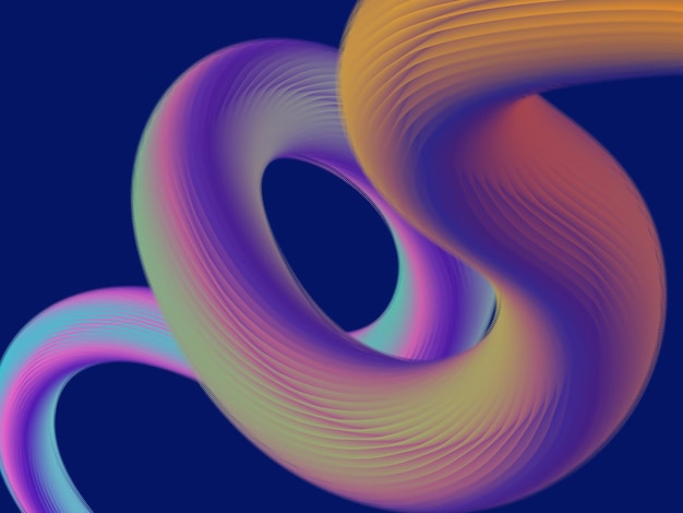 Download premium di vettore 3d di sfondo sfumato fluido