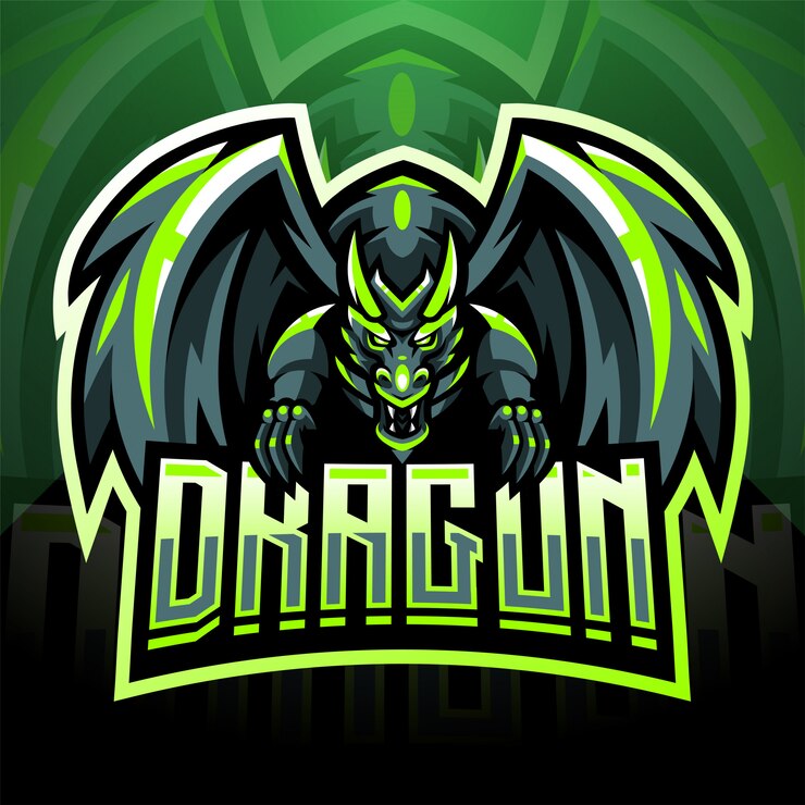 Dragon King mascotte logo design