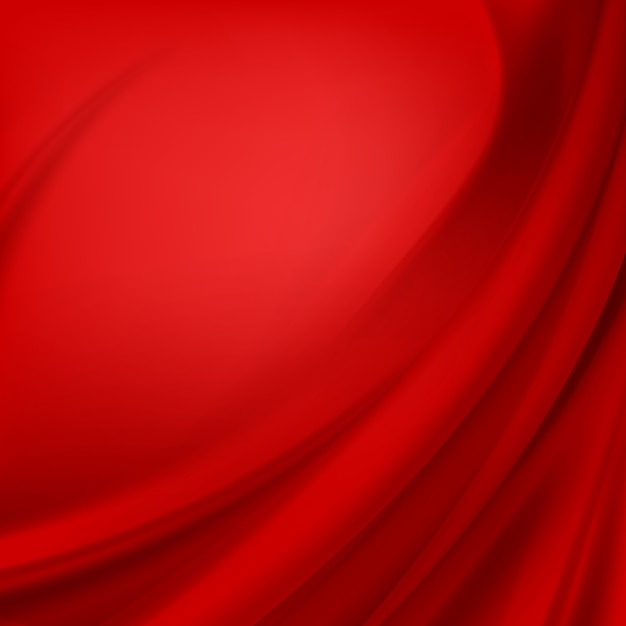 Drappeggio in tessuto serico satinato rosso