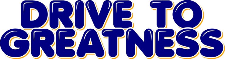 Vettore drive to greatness lettering vector design