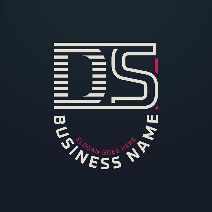 Vettore ds letter premium logo design ds moderno business logo design