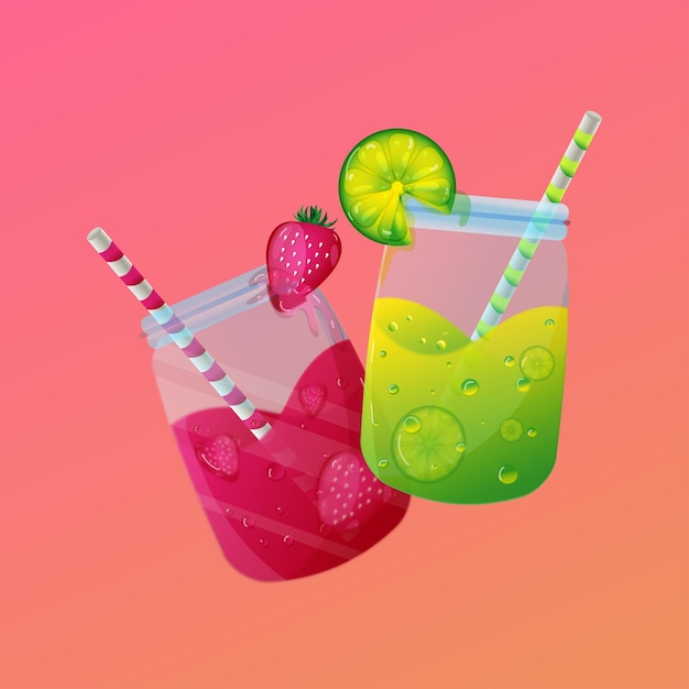 Due tazze di succo