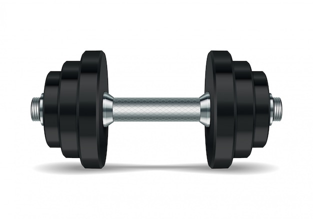 Dumbbell realistico in metallo