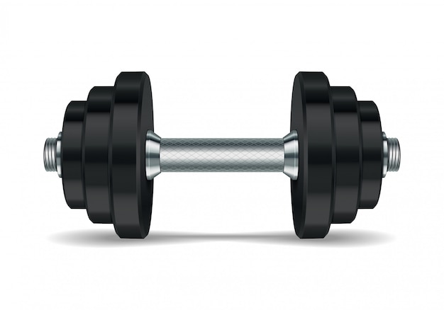 Dumbbell realistico in metallo