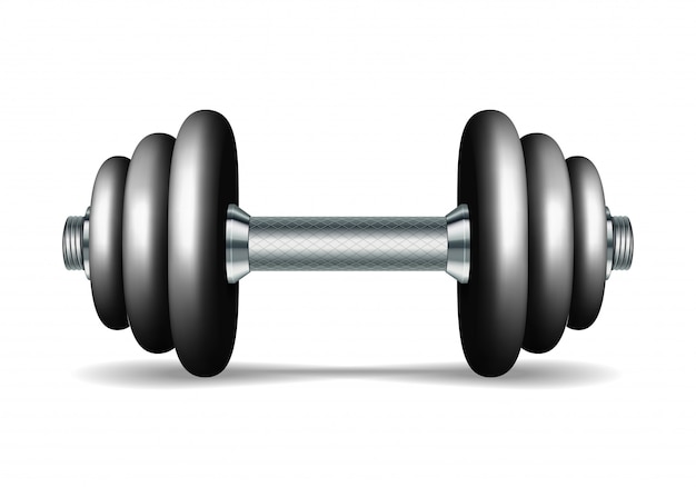Dumbbell realistico in metallo