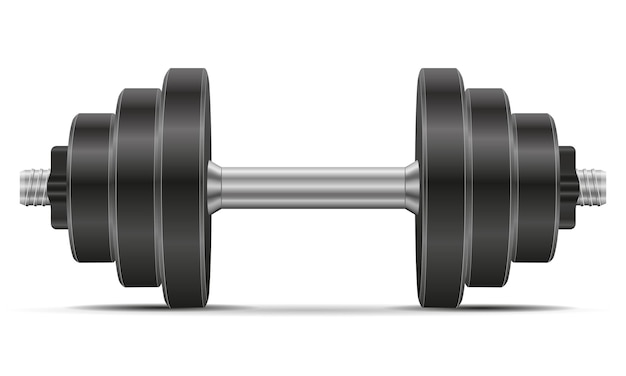 dumbbells per sport o fitness per la costruzione muscolare illustrazione vettoriale