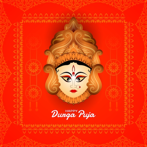 Durga puja e carta del festival navratri