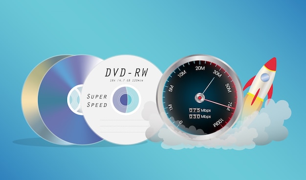 DVD Disk con misuratore di velocità