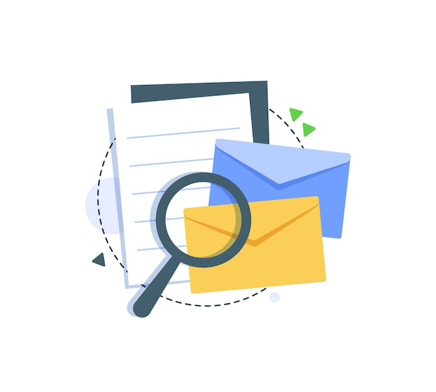 E-mail e messaggisticaEmail marketingcampagna design piatto icona illustrazione vettoriale