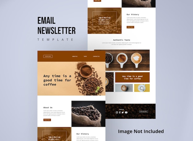 E-mail newsletter per coffeeshop