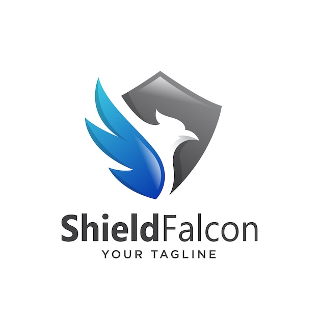 Eagle shield logo semplice pulito moderno