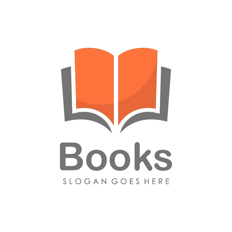 Vettore educazione e logo del libro