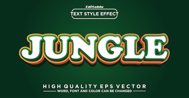 Effetti di testo modificabili Effetti di testo della giungla