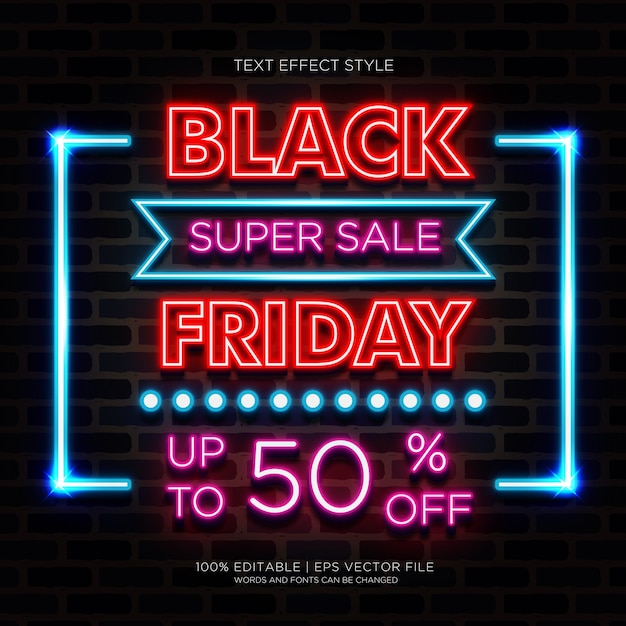 EFFETTI DI TESTO NEON IN VENDITA SUPER BLACK FRIDAY