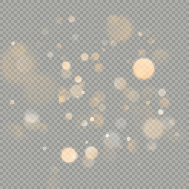 Effetto dei cerchi del bokeh isolati.