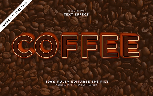 Effetto del testo del caffè
