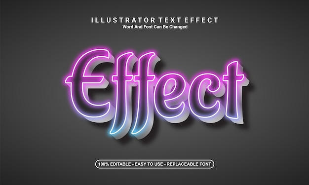 Effetto di design moderno effetto testo