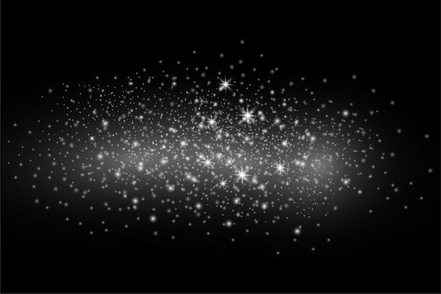 Effetto di luccioli bianchi brillanti