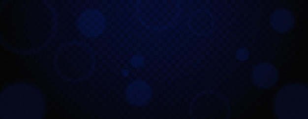 Effetto di luce bokeh blu astratto con particelle luminose su uno sfondo trasparente Circoli sfocati in atmosfera scura