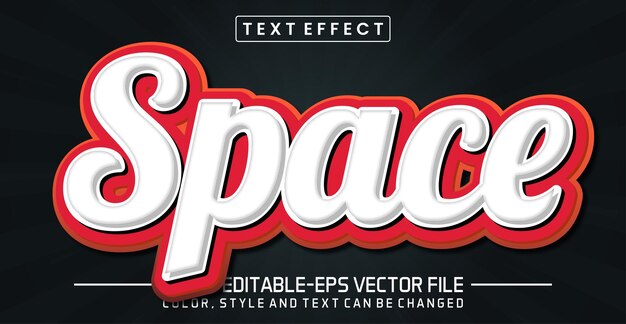 Effetto di stile modificabile del testo spaziato
