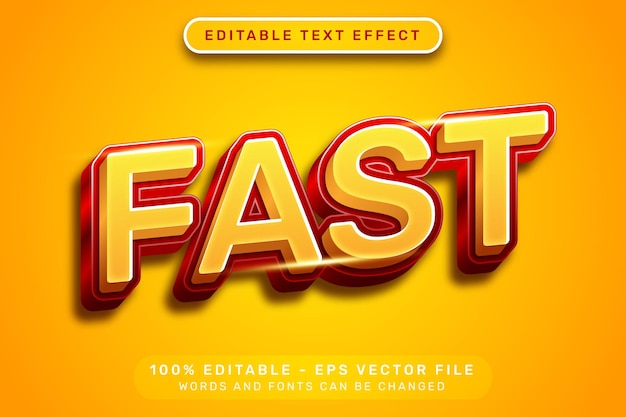 effetto di testo 3D veloce ed effetto di testo modificabile