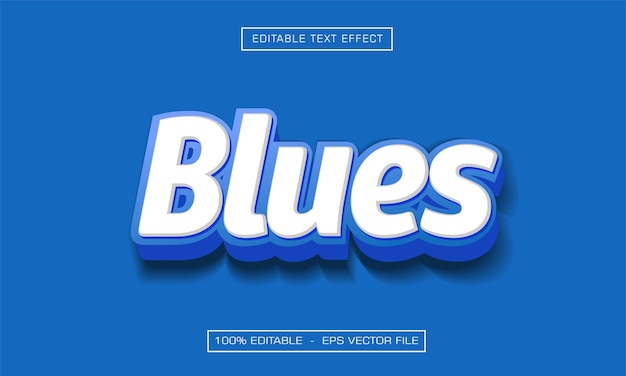 Effetto di testo blu modificabile