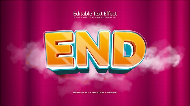 Effetto di testo finale modificabile