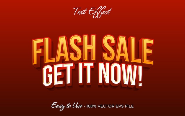 Effetto di testo flash di vendita texture di lusso stile grafico modello di banner background di progettazione