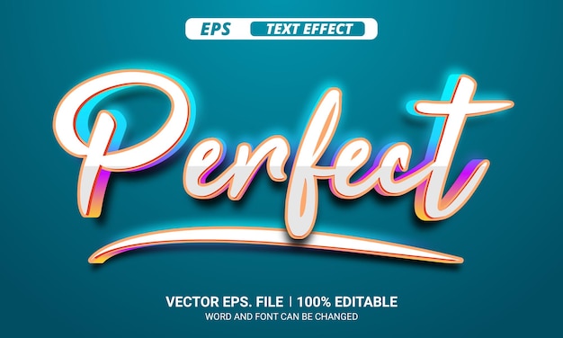 Effetto di testo modificabile elegante perfetto su sfondo blu