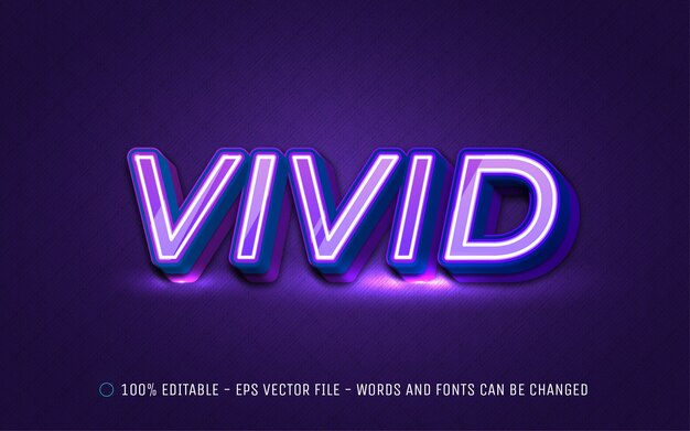 Effetto di testo modificabile Illustrazioni in stile vivace