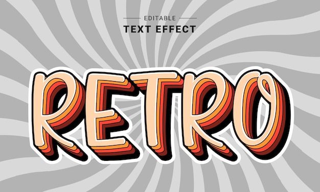 Effetto di testo modificabile per Illustrator