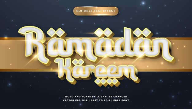 effetto di testo modificabile ramadan shine