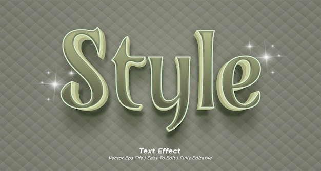 Effetto di testo stile stile di testo 3d modificabile