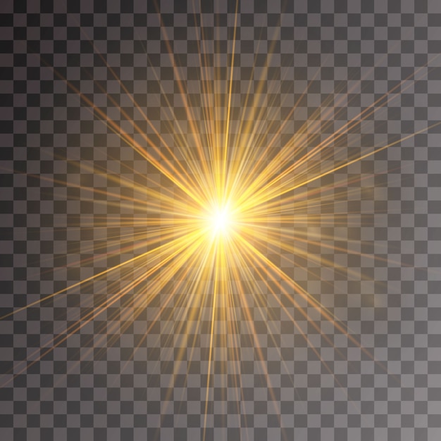 Effetto luce bagliore, esplosione, glitter, scintilla, bagliore del sole.