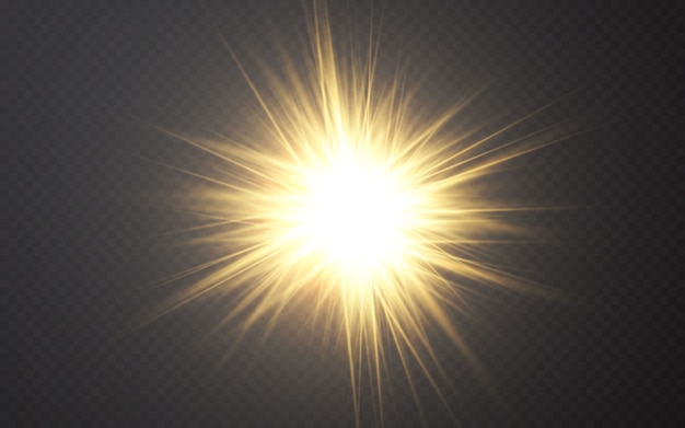 Effetto luci incandescenti Raggi luminosi astratti del chiarore.