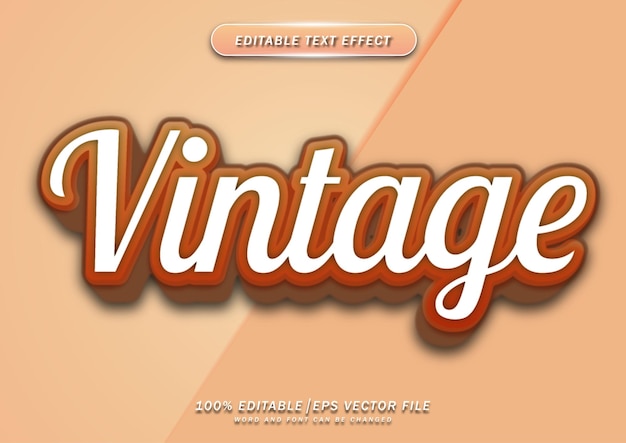 Effetto modificabile in stile testo vintage