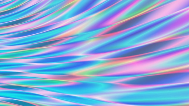 Effetto olografico dinamico struttura vettore spettro vibrante sfondo astratto