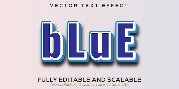 Effetto stile di testo blu