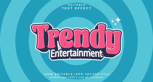 Effetto stile di testo modificabile Tema stile di testo di tendenza