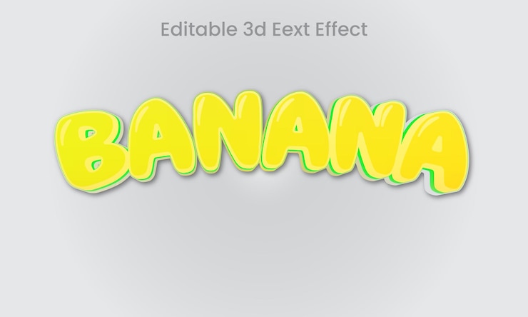 Vettore effetto stile testo 3d modificabile in eps