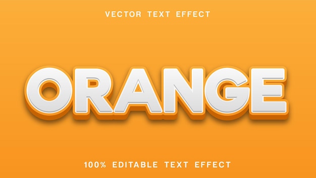 Effetto stile testo arancione