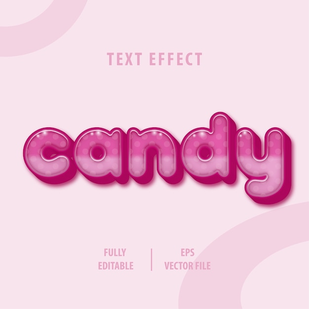 Effetto stile testo Candy