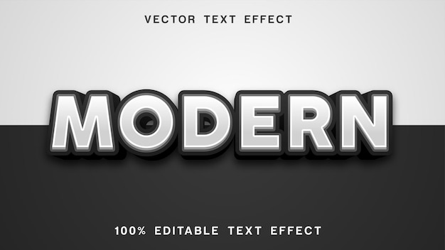 Effetto stile testo moderno