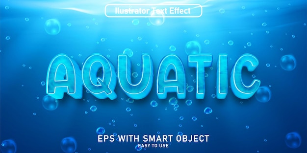 Effetto testo acquatico
