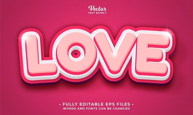 effetto testo amore rosa modificabile eps cc