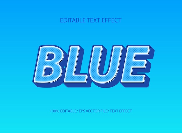 Effetto testo blu
