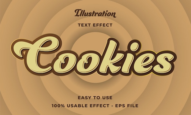 effetto testo cookie