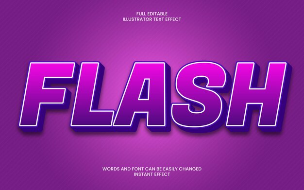 effetto testo flash