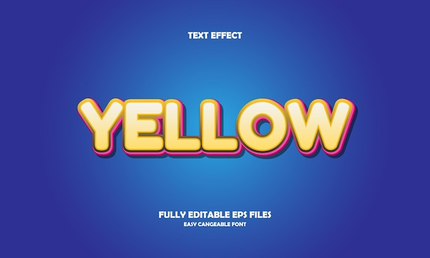 effetto testo giallo